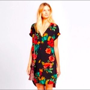 A New Day Black Floral Dress